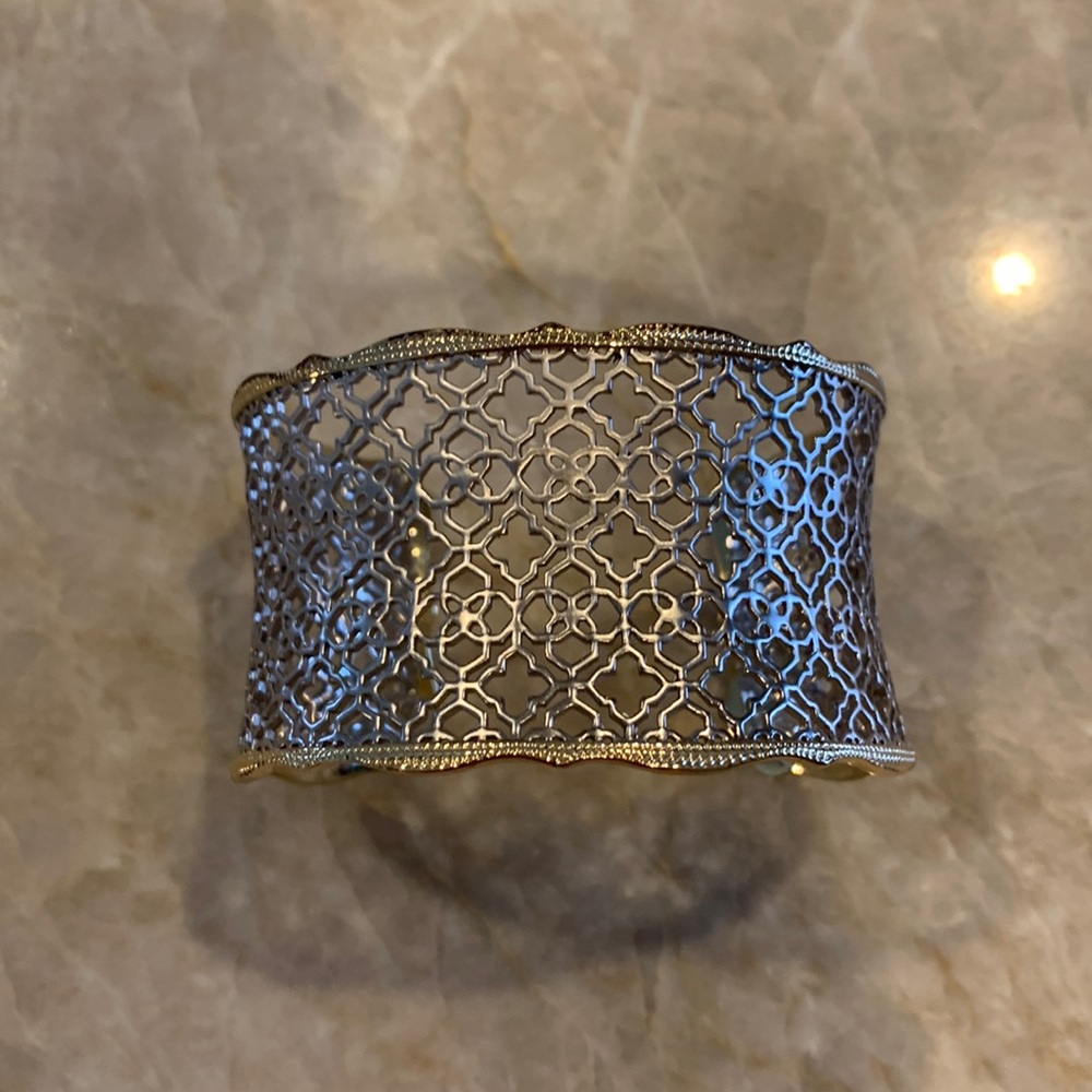 Kendra Scott Silver Filigree Cuff Bracelet - Picture 3 of 4